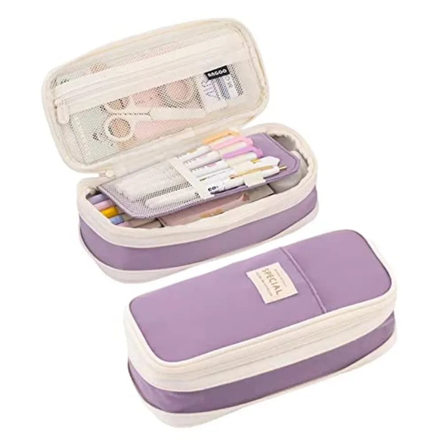 Big Capacity Pencil Case, Large Pencil Pouch Pen Box Bag - Back to School Supplies for Teen Girls Boys, Aesthetic Cute Pencil C