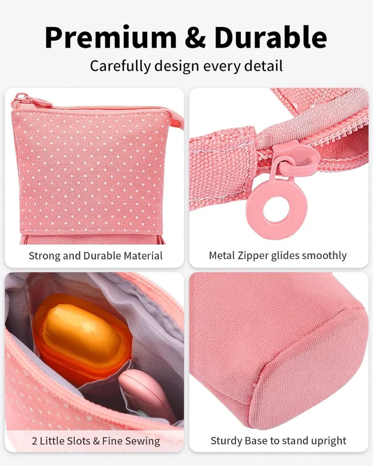 Standing Pencil Case, Telescopic Pen Pouch, Portable Pencil Holder, Kawaii Stand up Pencil Case, Spacious Pencil Pouch for School Office Supplies