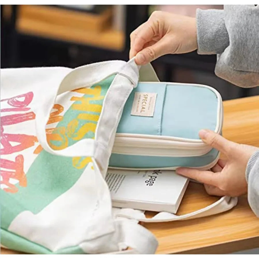 Big Capacity Pencil Case, Large Pencil Pouch Pen Box Bag - Back to School Supplies for Teen Girls Boys, Aesthetic Cute Pencil C