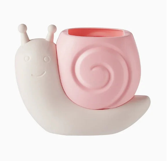1PC Cartoon Snail Pen Holder Desktop Office Pen Cup High-Value Stationery Storage Box for Boys and Girls Makeup Brush Storage