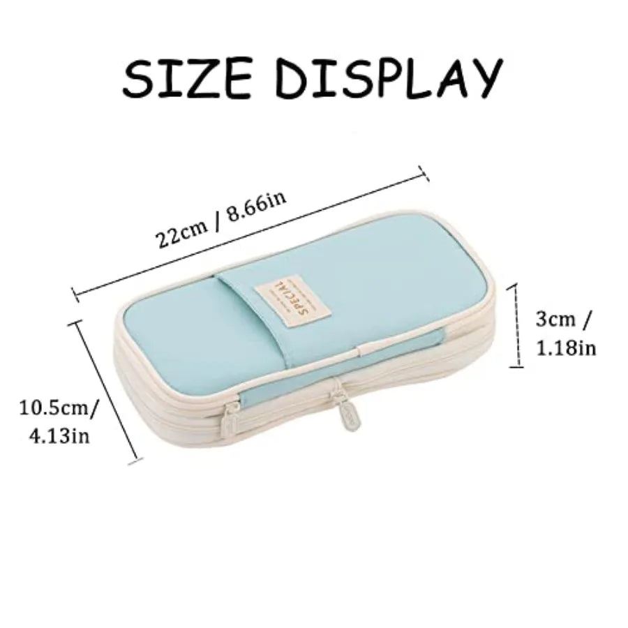 Big Capacity Pencil Case, Large Pencil Pouch Pen Box Bag - Back to School Supplies for Teen Girls Boys, Aesthetic Cute Pencil C