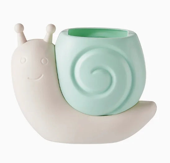 1PC Cartoon Snail Pen Holder Desktop Office Pen Cup High-Value Stationery Storage Box for Boys and Girls Makeup Brush Storage