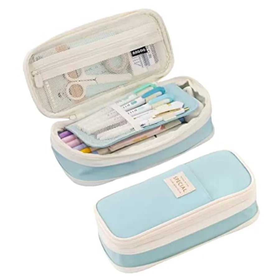 Big Capacity Pencil Case, Large Pencil Pouch Pen Box Bag - Back to School Supplies for Teen Girls Boys, Aesthetic Cute Pencil C