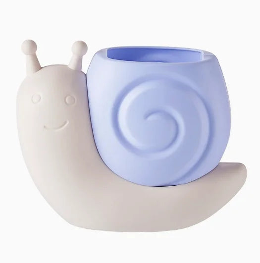 1PC Cartoon Snail Pen Holder Desktop Office Pen Cup High-Value Stationery Storage Box for Boys and Girls Makeup Brush Storage